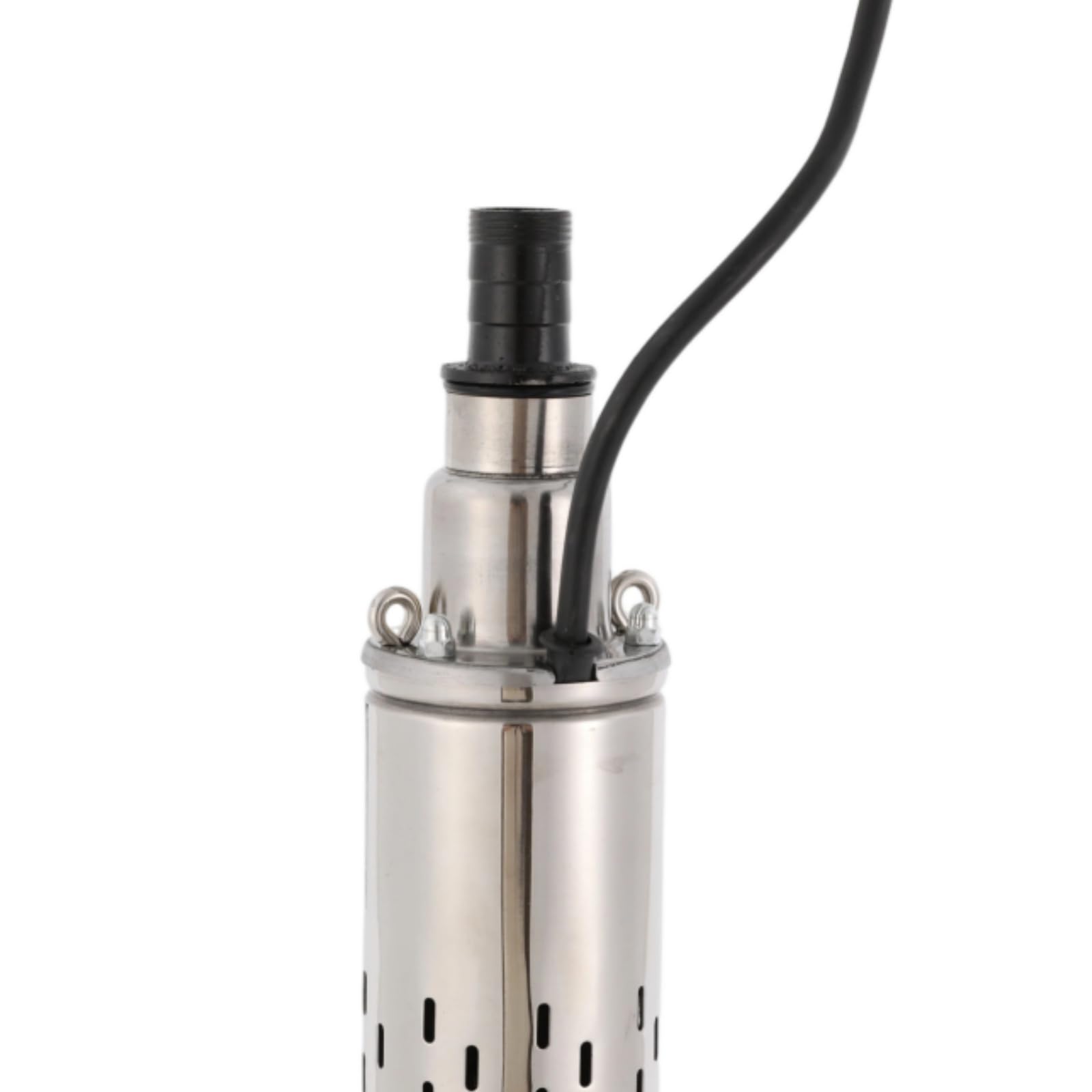Bomba de Agua Sumergible Pozo 280 W 48 V DC, Bomba Solar para Pozos Profundos, bomba sumergible de acero inoxidable, Flujo 16L / 4.23gal / min, Diámetro de salida 25 mm