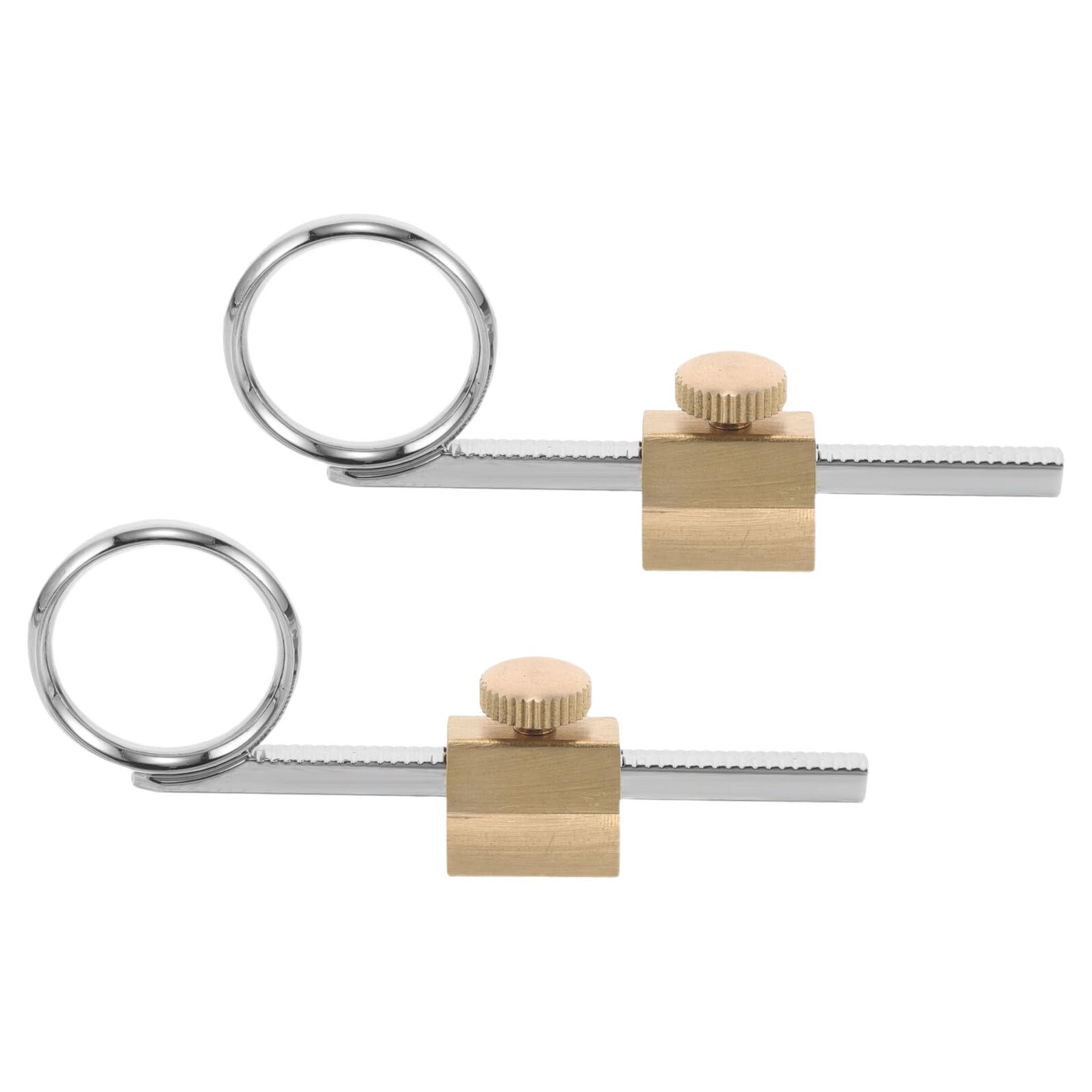 HEMOTON 2 Pièces Anneau de Traction Design Ergonomique Léger en Métal Argenté Accessoire Indispensable pour Trompette et Cornet pour Pratique Jazz et Performance