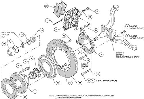 Image of Wilwood 140-11071 Front Disc Brake Kit for Ford Mustang