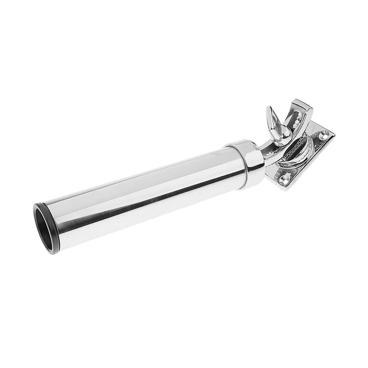 LIVASH Porte-Canne a Peche pour Bateau Porte-Canne a Peche reglable Porte-Canne a Bateau Argent