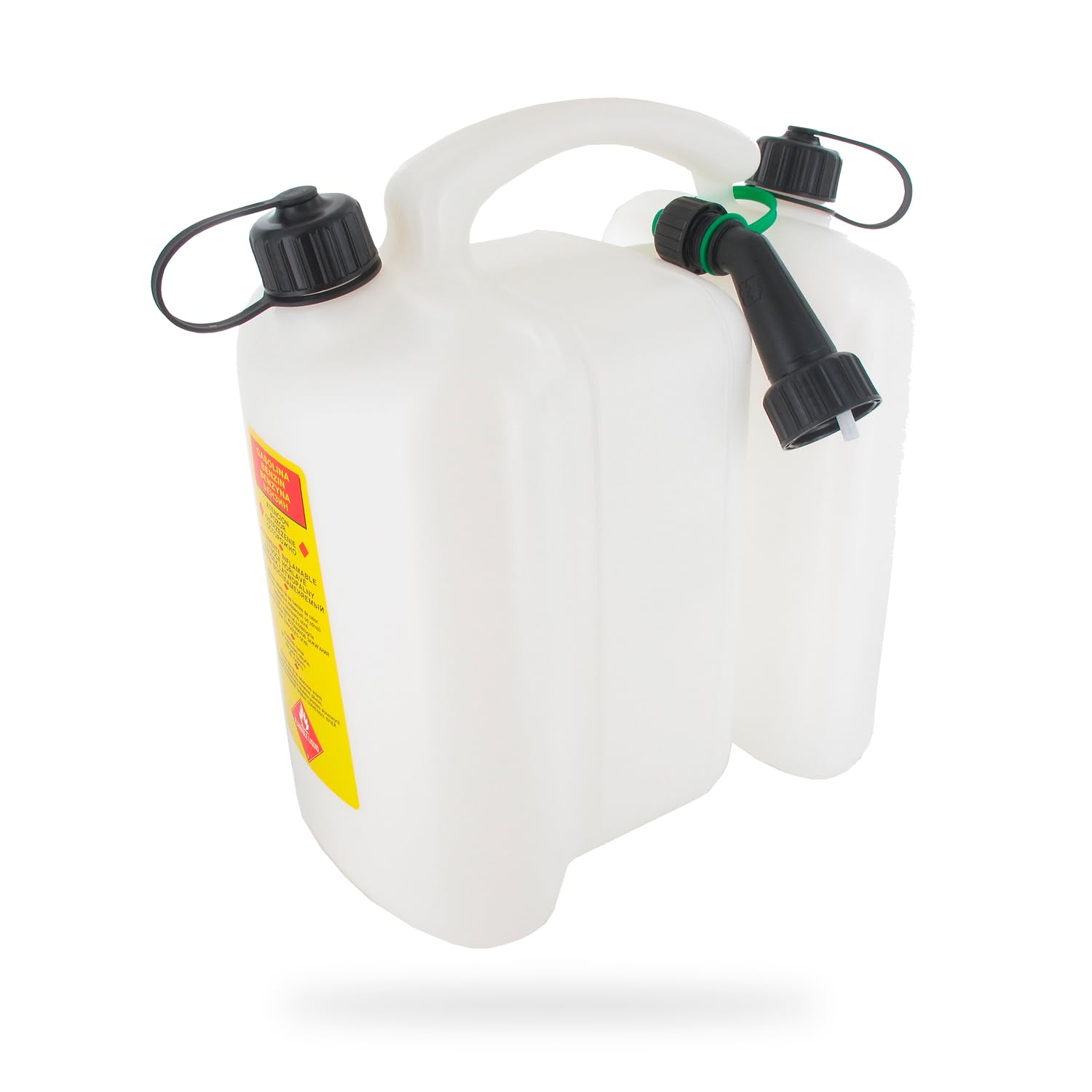 TECOMEC - Jerrican 3L + 6L- Jerrican Plastique Double Usage avec Bec Verseur - Norme UN Pour Transport de Matières Dangereuses