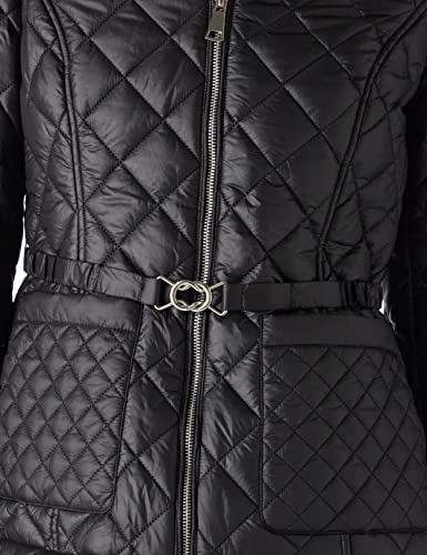 Bellivera Women Lightweight Coat Short Quilted Puffer Long Sleeve Belted Jacket Pockets4