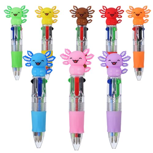 Bolígrafo multicolor Axolotl 4 en 1, pack 8 piezas