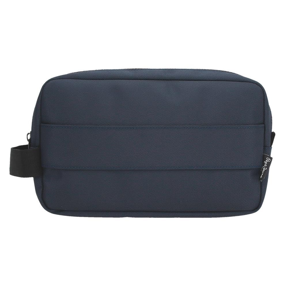 Pepe Jeans Bromley Kosmetyczka Dwukomorowa Możliwość dostosowania Niebieski 26x16x12 cms Poliester by Joumma Bags, Niebieski, Talla única, regulowana kosmetyczka dwukomorowa