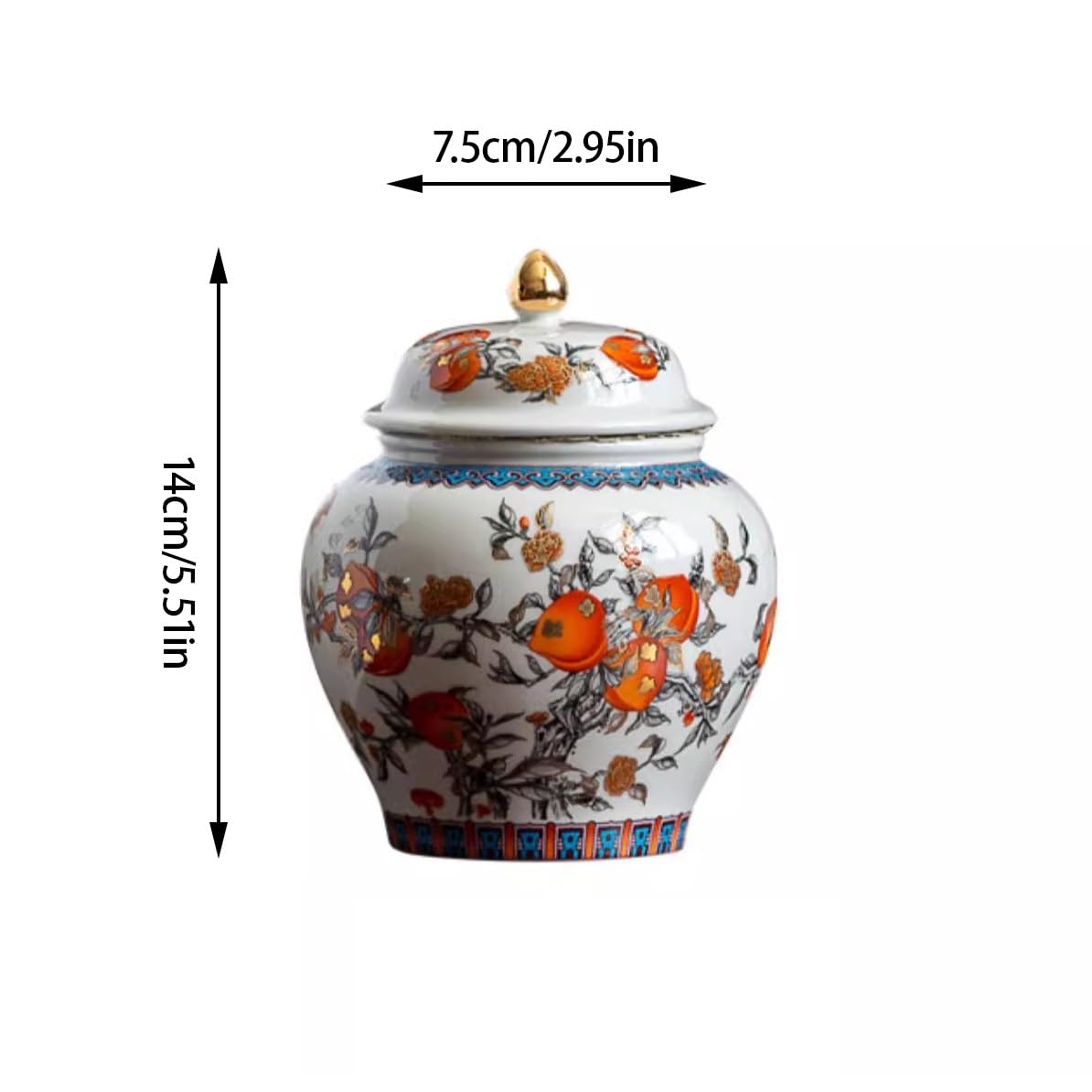 Boîtes à thé en céramique légère et Luxueuse, boîtes scellées Chinoises, Coffrets à thé Kung Fu, boîtes de Rangement pour Salle de thé