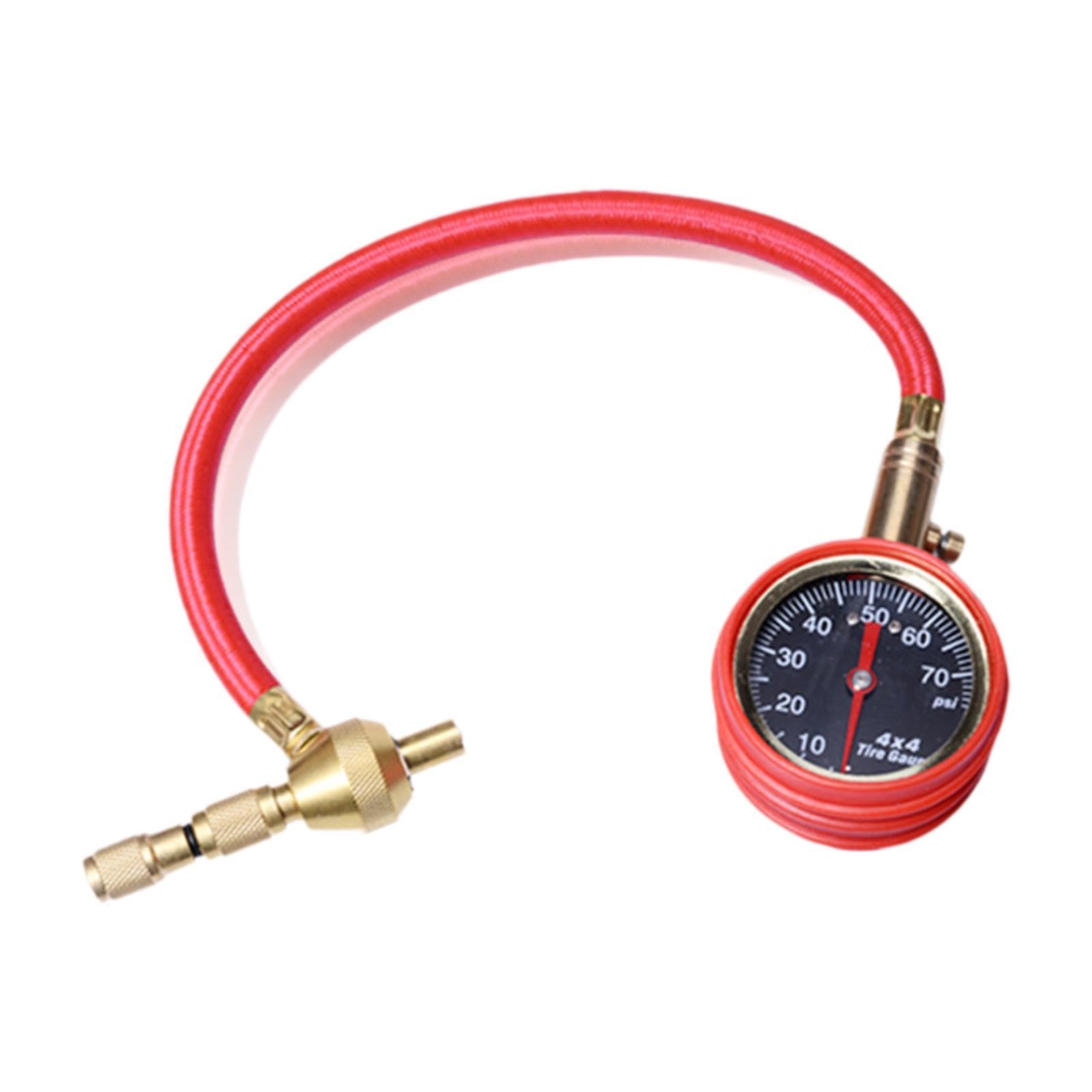 Desinflador de Neumáticos 4x4, Manómetro de Presión de Neumáticos de 0 a 70 PSI para Camiones, Motocicletas Y UTV.
