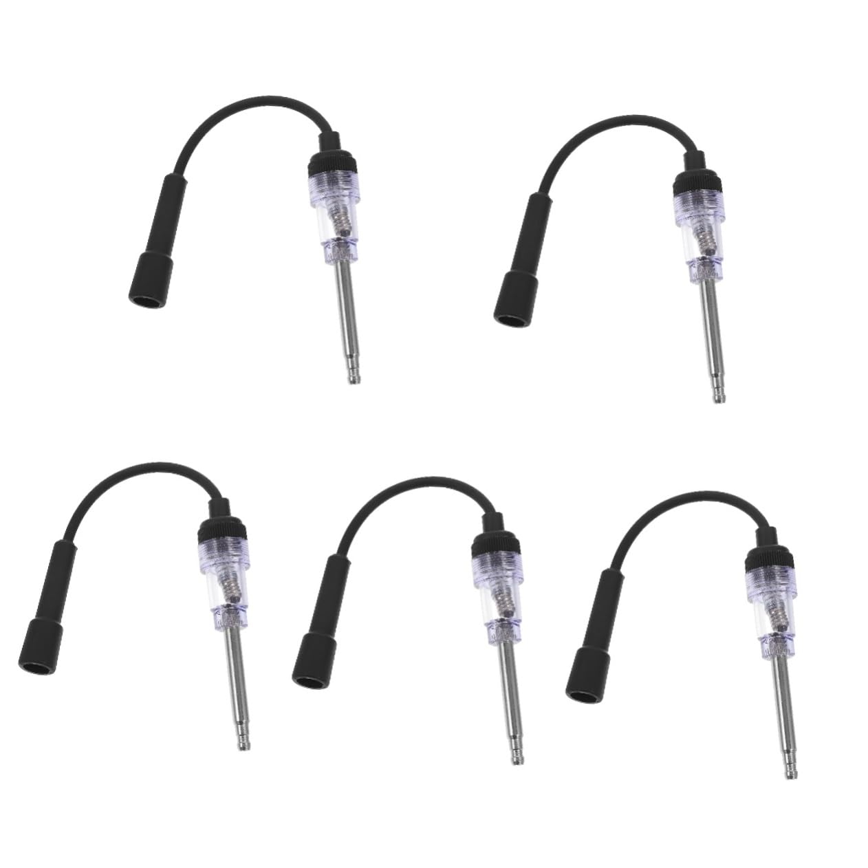 Gatuida 5 Piezas Probador De Encendido Herramientas Probador De Bujías De Coche Probador De Bujías Para Automóvil Probador De Enchufe Instrumento De Encendido Plástico Bobinas De Ignición