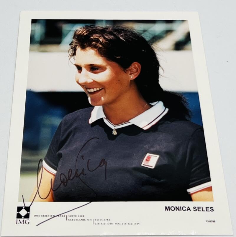 Monica Seles Signed Autographed Tennis Photo JSA Authentic