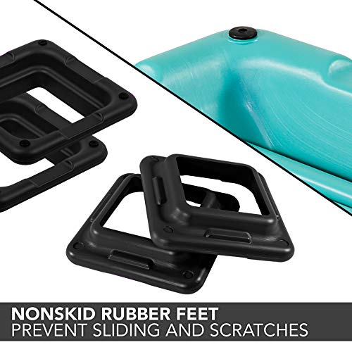 The Step Original Aerobic Platform – Health Club Size – With Four Original Risers (Teal/Purple with Black)