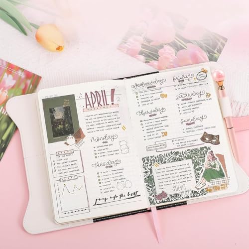 Image of Climberty B6 Heart Lock Diary for Girls Aesthetic, Rose Embossed PU Leather Journal with Keys, 180 Sheets Vintage Floral Personal Writing Notebook Set with Pearl Pen, Secure Diary with Lock for Women
