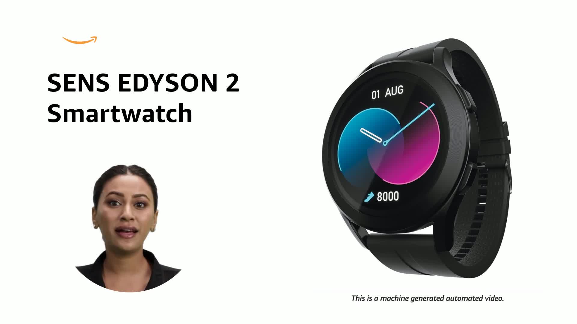 SENS EDYSON 2 Smartwatch with 1.32 Round IPS Display with BT