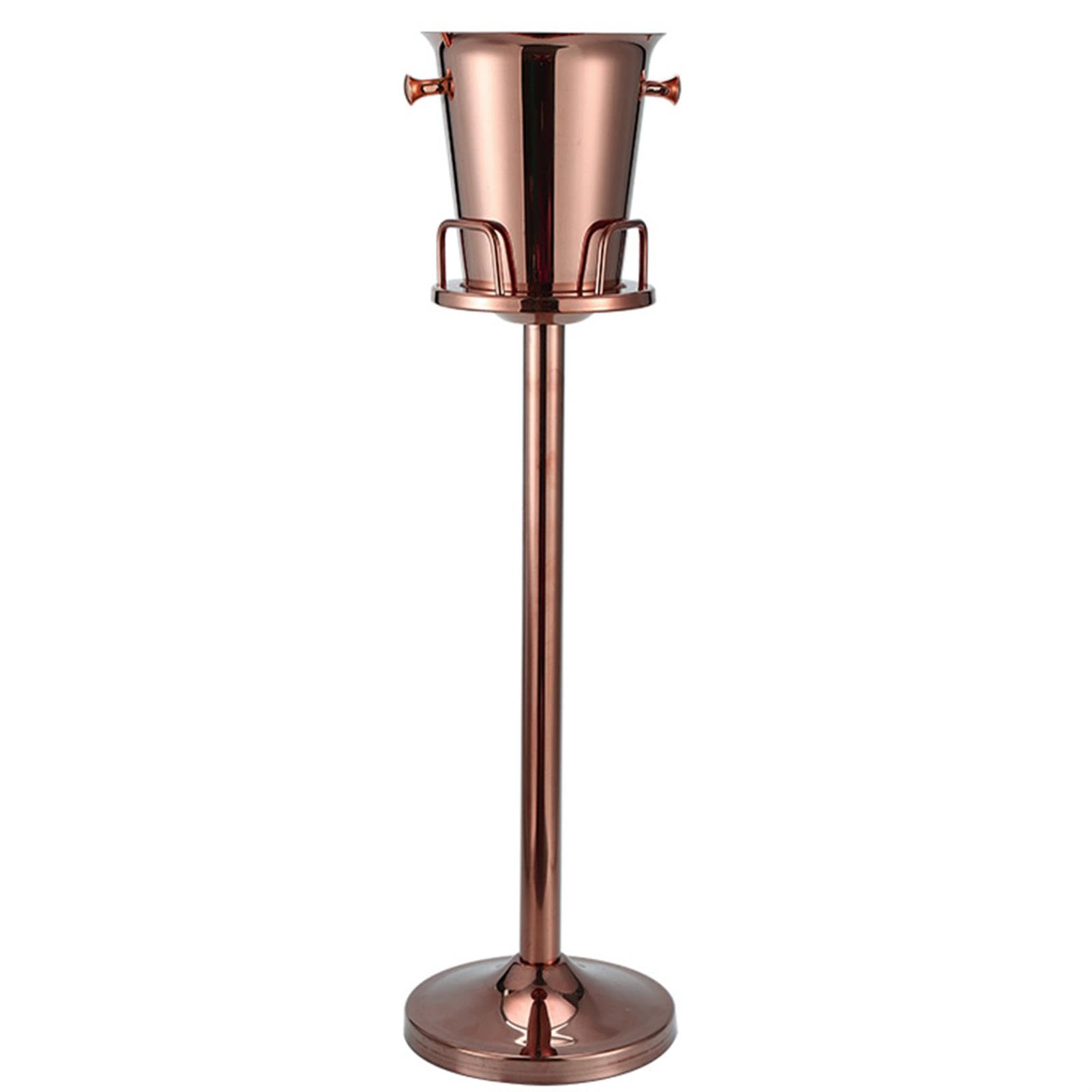 Seau à champagne avec support en acier inoxydable pour fête, mariage, barbecue, maison, 5 l