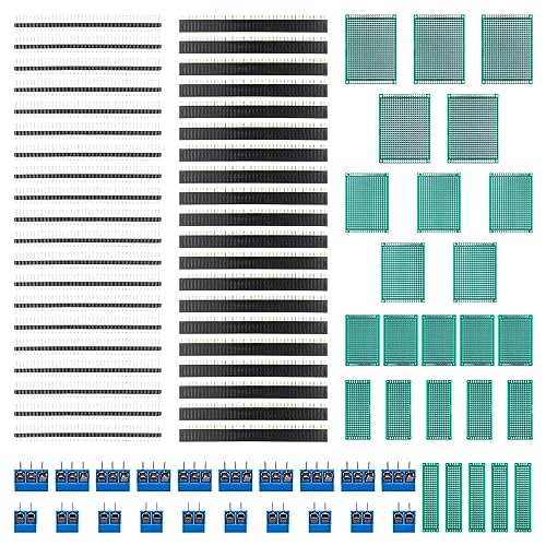 Alnicov 85PCS Double Sided Prototype Universal Printed Circuit Board kit for DIY Soldering Electronic Project - Image 2