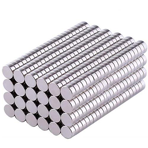 Magpross 60 Pieces 8 x 3mm DIY Project Tiny Round Disc Small Multi-use Refrigerator Decorate Gadgets for Refrigerator Science Crafts Projects
