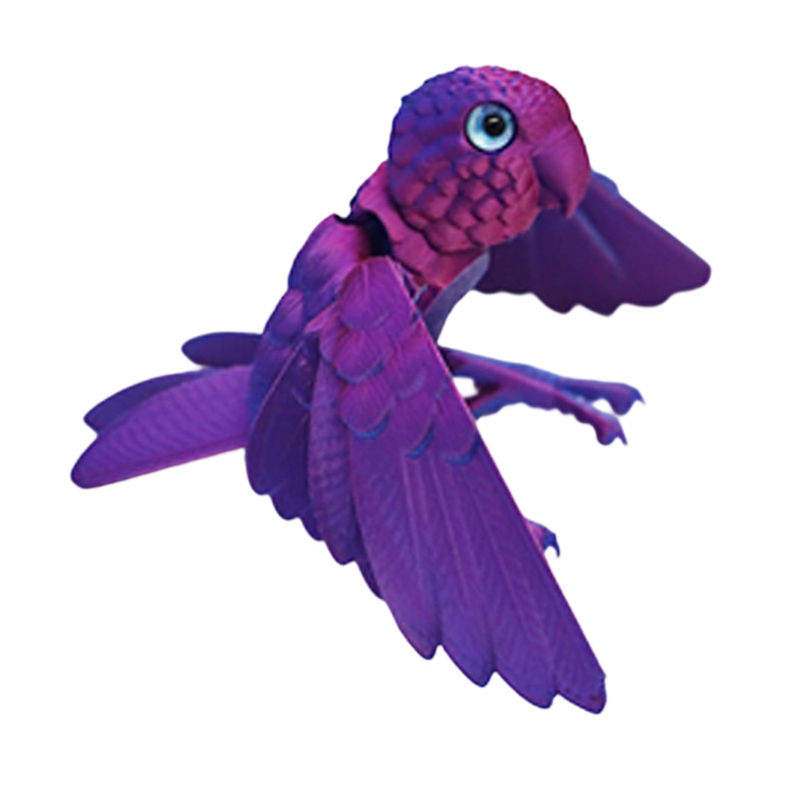FGDTREE 3D Printed Parrots, Flexible Joints Articulated Parrots Model Fidgety Toy Realistic Statue Desktop Decorations Desktop Pet Ornament