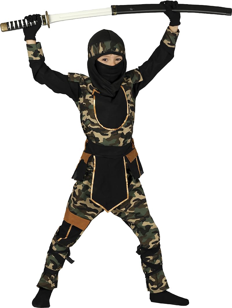 FIESTAS GUIRCA Ninja Commando costume for boys