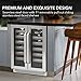 Whynter BWR-401DS 40 Bottle Stainless Steel Dual Zone Built Wine Refrigerators-Elite Series with Seamless Doors