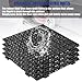 12” x 12” Drainage Interlocking Floor Tiles, 12 Pack Non-Slip Pool Deck Drain Mats for Flooring, Soft PVC Splicing Modular Cushion Mats, Rubber Floor Tiles with Holes for Shower Basement Garage Shed