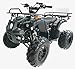 HHH 125cc ATV Quad Upgraded 125cc ATV with Reverse, Led Lights, Big Wide Tires with Matching Rims Gas 4 Wheeler for Youth and Children (Blue) (Factory Packaged)