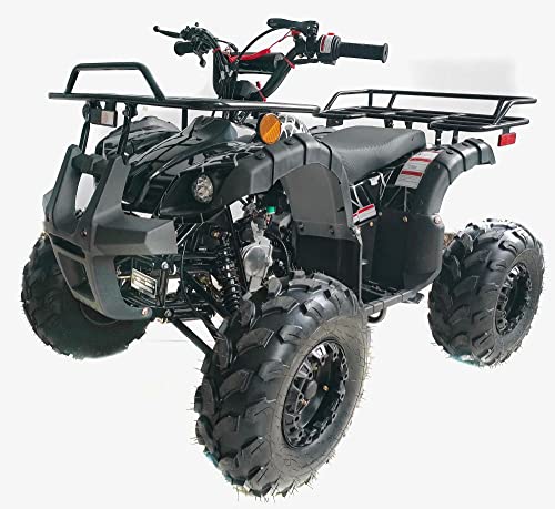 HHH 125cc ATV Quad Upgraded 125cc ATV with Reverse, Led Lights, Big Wide Tires with Matching Rims Gas 4 Wheeler for Youth and Children (Blue) (Factory Packaged) - Image 4