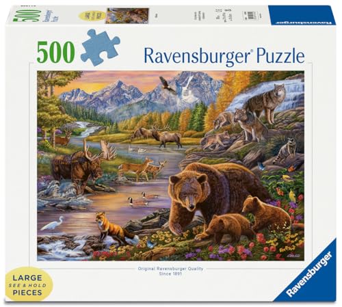 Ravensburger - Puzzle 500 pièces Format Large - La Nature Sauvage - Adultes et Enfants dès 12 Ans - Puzzle de qualité supérieure - 16790