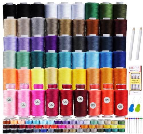 ilauke 50 Colors Sewing Thread Kit