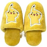 [ポケットモンスター] ポケモン ピカチュウ かわいい ボア あったか 履き心地 歩きやすい [ニッポンスリッパ] おしゃれ [キャラクター] 冬用にも イエロー 黄色 16cm-18cm 211371 スリッパ ルームシューズ 拖鞋 室内 来客用 にも