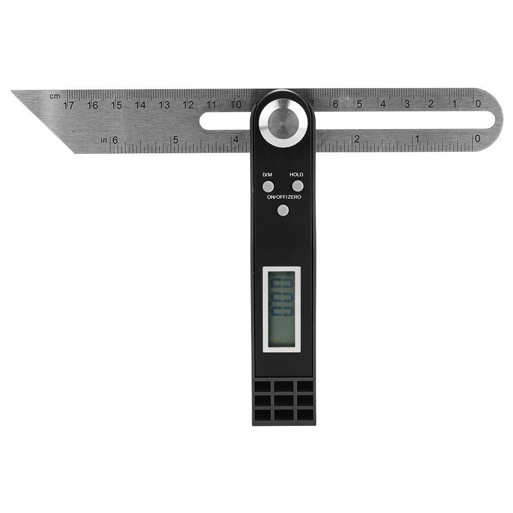 Goniometro Digitale Display Digitale T Attività Goniometro Angelo Righello 0~360 ° Positioning Ruler Angle Materiale Acciaio Inossidabile