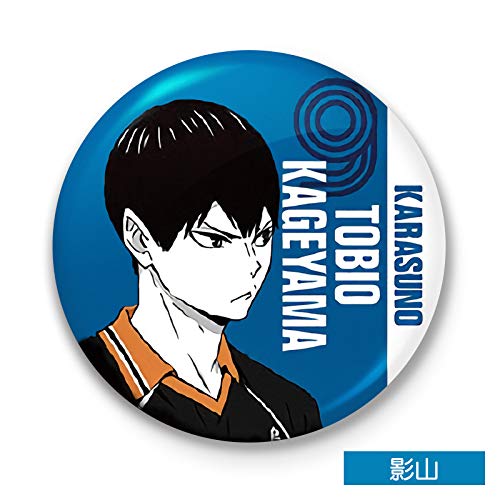 Set of 9, Popular Manga for Haikyuu!! Badge, Can Batch, Animation, Brooch, Mobile Q, Circular, Cute, Stylish, HD, Portable, Convenient, High School Students, Junior High School Students, Moe Goods,4