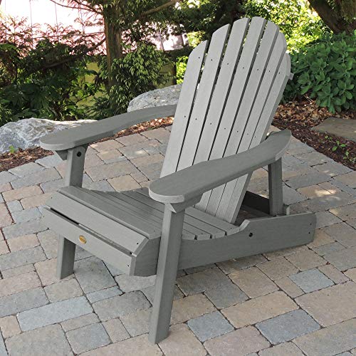 highwood Hamilton Made in the USA Folding and Reclining Adirondack Chair, Adult Size, Coastal Teak - Image 2