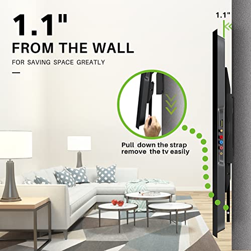 Usx Mount Fixed Tv Wall Mount With Low Profile For Most 26-55 Inch Led, Lcd And Flat Screen Tvs, Tv Mount Bracket With Vesa Up To 400X400Mm And Weight Capacity 99Lbs,And Space Saving Tv Bracket #TOP2