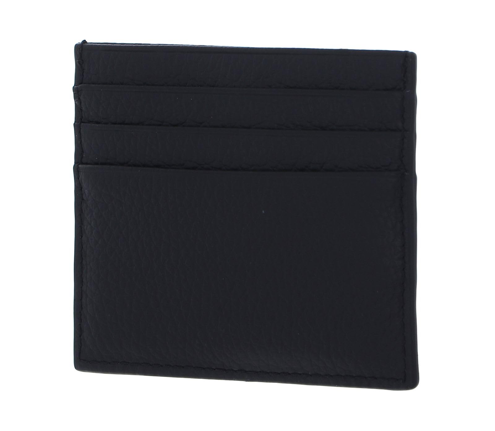 Coccinelle Pelle portacarte Metallic Soft Document Holder Noir nero