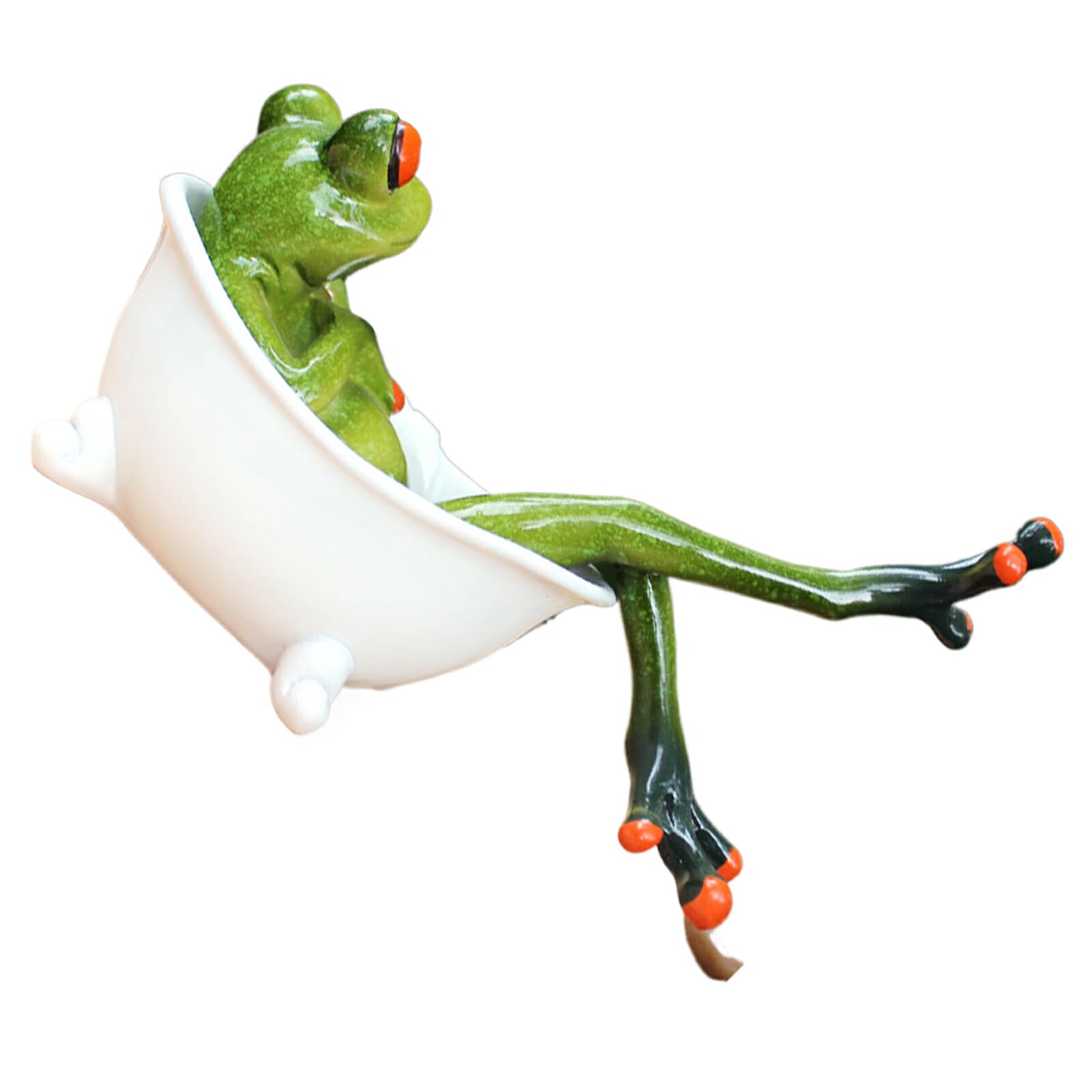 Jolie figurine de grenouille décorative, statues de grenouille de