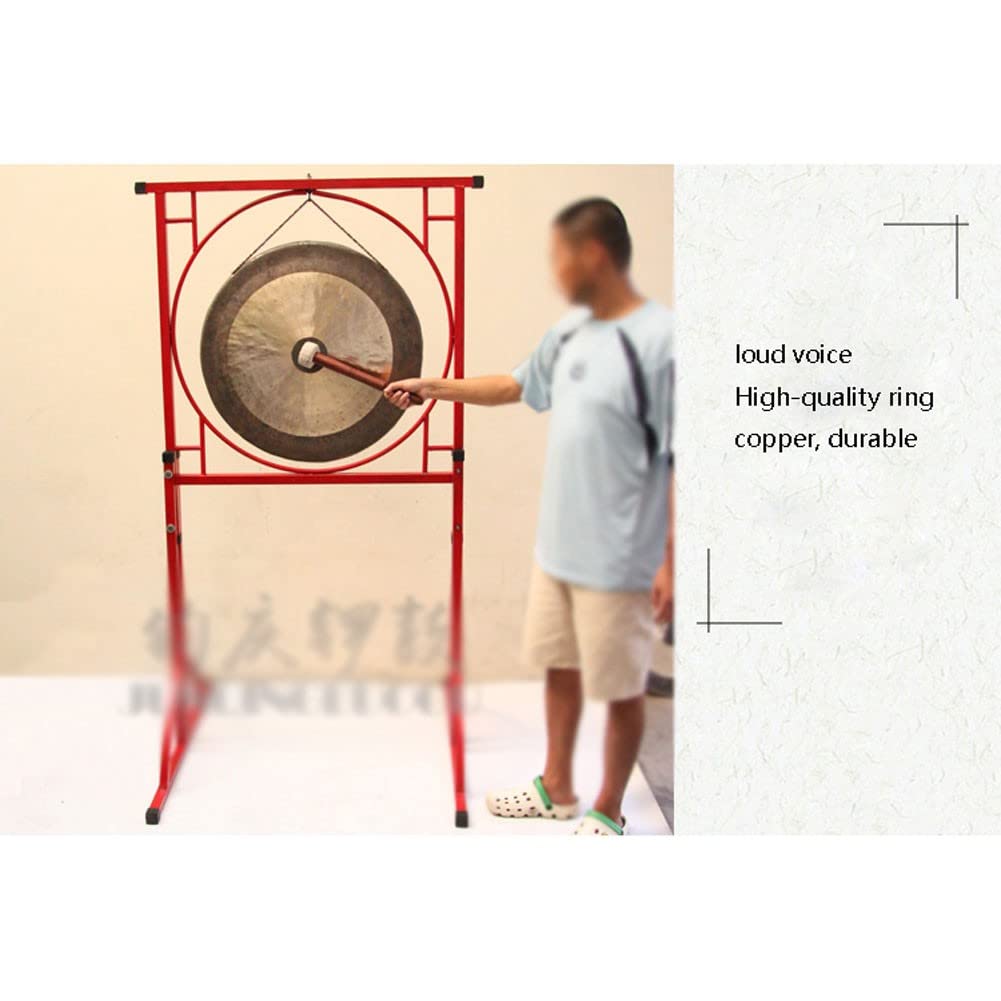 gong tibetano instrumentos musicales platillos El gong de apertura de 35-80 cm es muy adecuado para terapia de sonido, gong de meditación familiar o de oficina(Color:40cm,Size:)