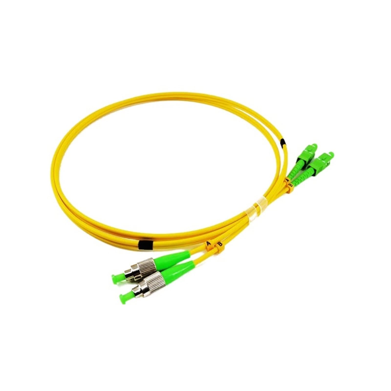 Cordon de raccordement à fibre optique duplex monomode SC-FC Câble de raccordement à fibre optique duplex FT-TH FC(SC-FC 10M 10pcs)