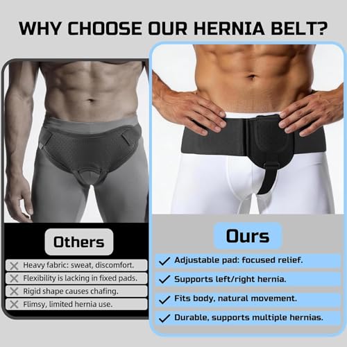 Faja para Hernia para Hombre Banda Ajustable Soporte Inguinal miniatura 6