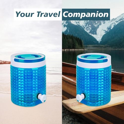 Image of Travelling Jug 100% Food Grade Travelling Water Jug Camper for Home-Travel-Picnic-Office | Water Dispenser Can | Jug with Tap | Water Storage Container | 4.5 LTR (Assorted, Pack of 1)