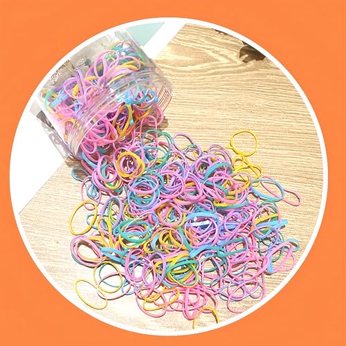 300 Pack Big Disposable Elastic Hair Bands Women Rubber Band Ponytail Holder Ties Accessories