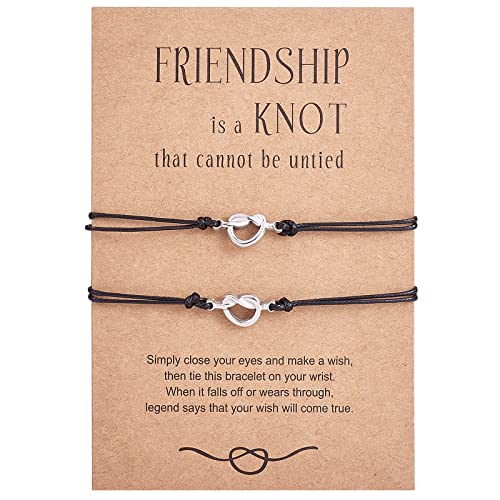 Image of Ornaland 2 /3 /4 /5 Pcs Friendship Bracelet Best Friend Bracelets Bff Matching Heart Bracelet Braided Bracelet Best Friend Friendship Gifts for Women Friends Girls Teen