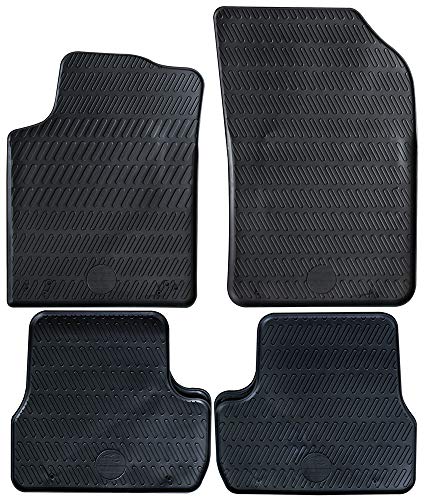 Cora 000132091 Tappeti Personalizzati in Gomma, 4 pezzi