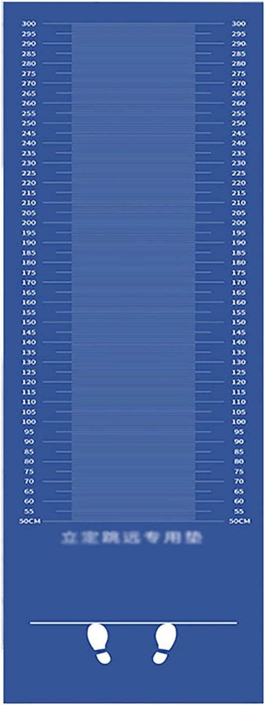 Training Cushion, Jumping Measurer Mat, Rectangle Long Jump Mat, Long Jump Measuring Pad, Jump Roping Training Mat (Blue 3.5x0.9m)