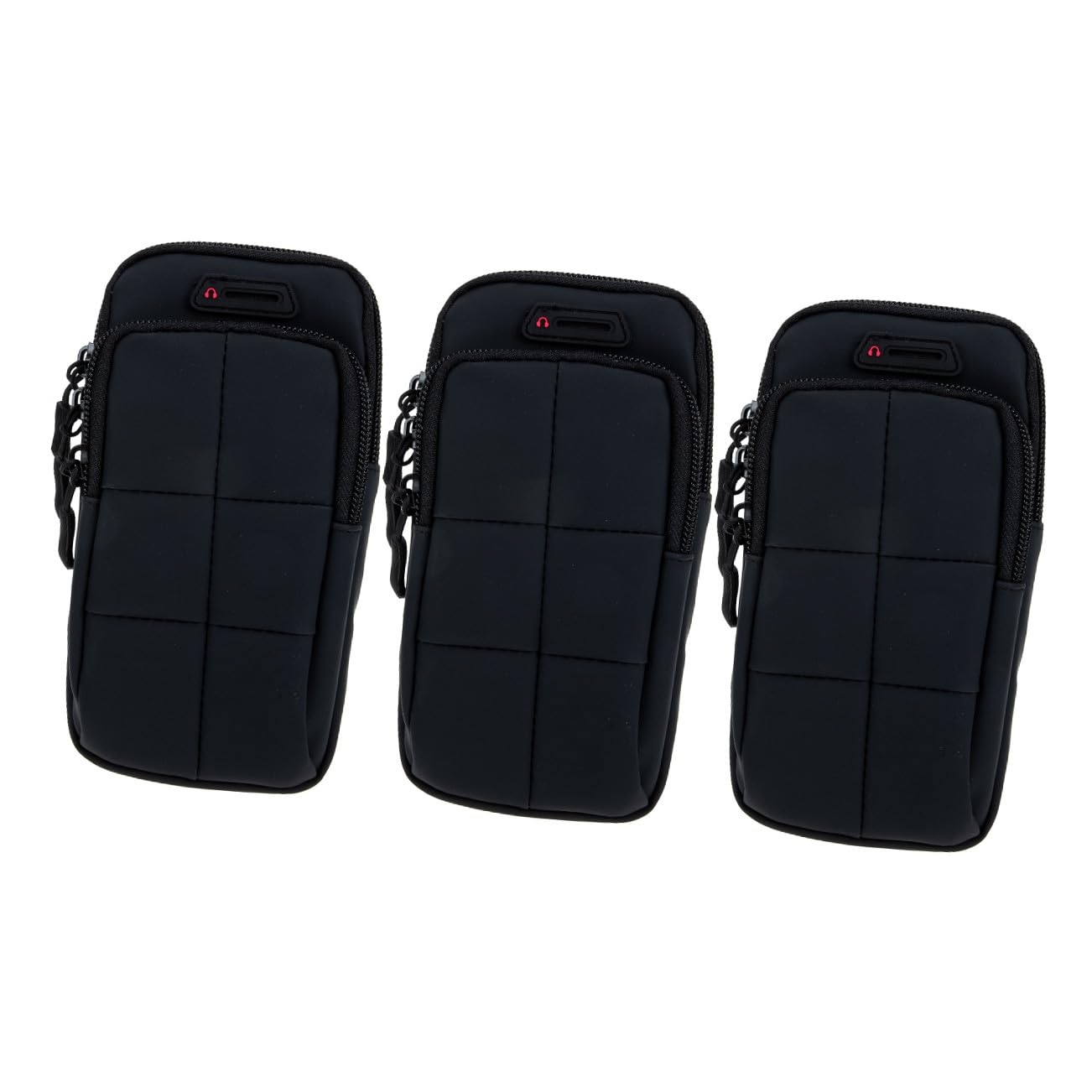 Uonlytech 3pezzi Borsa Per Smartphone Da Braccio e Traspirante Adatta Per Corsa e Allenamento Sacchetto Portacellulare Per Sportivi