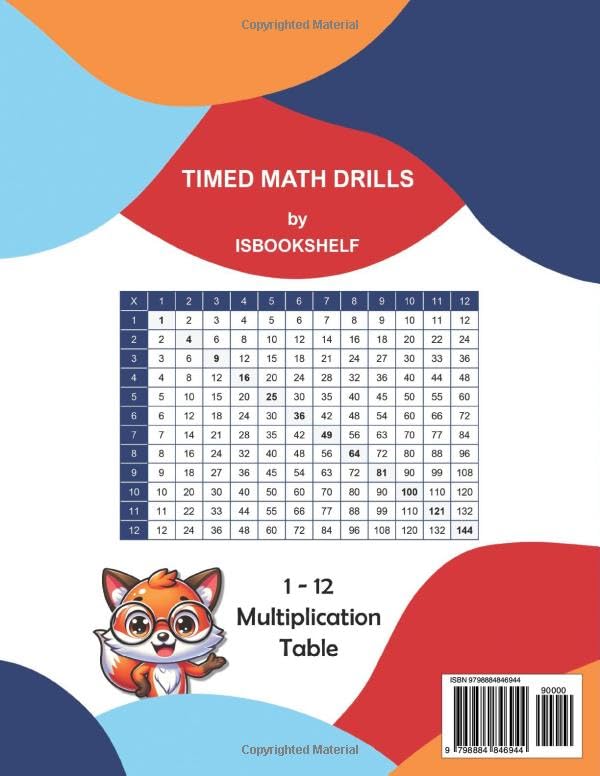 Timed Math Drills for Mastering Single Digit Multiplication Workbook: 100 Days of Timed Tests - Multiplication Practice Workbook for Beginners with ... (Digits 0-12) (Timed Math Drills Series) - Image 2