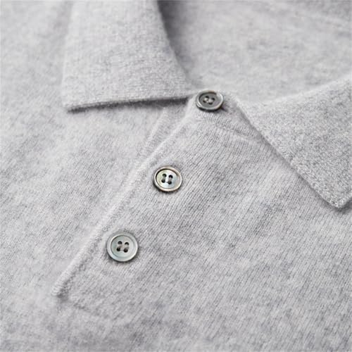 Dcvmvmn Men Cashmere Knitted Pullover Winter Turn-Down Collar Sweaters Full Sleeve Solid Color Jumpers3