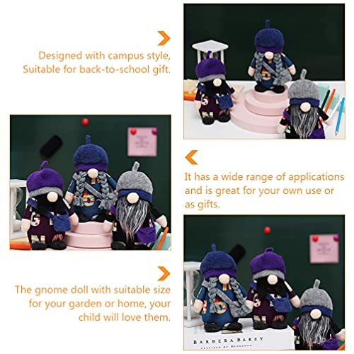 NUOBESTY 1 Pc Back- To- Escola Do Partido Decoração Boneca Boneca de Pano Linda Gnomo Adorno