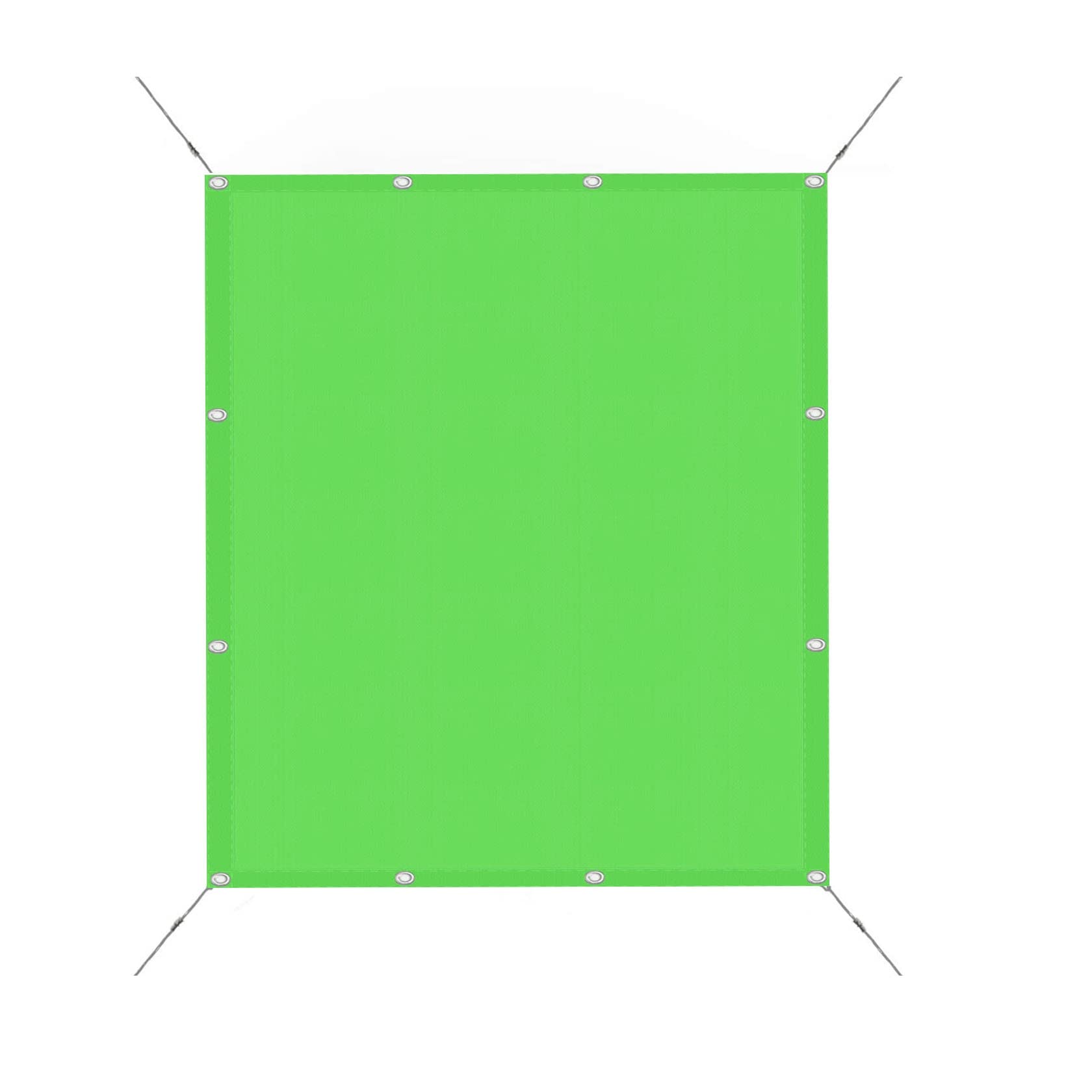 Waterproof Garden Sun Shade Sail Canopy 1.6 x 3 m(5.25 x 9.84ft) 98% UV Protection Tear-resistant Sun Shade Sail Waterproof Canopy with mounting ropes for Patios Backyard Outdoor, Tender Green â image 1