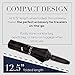 Nautica 2-Pack Umbrella for Travel - Auto Open Compact, Lightweight & Folding - Best Windproof Umbrellas for Rain, Sun & Wind Protection, Small, Automatic & Collapsible in Black