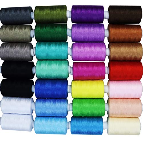 28 Hilos de Poliester para Coser a Mano y Máquina 14000yd miniatura 1
