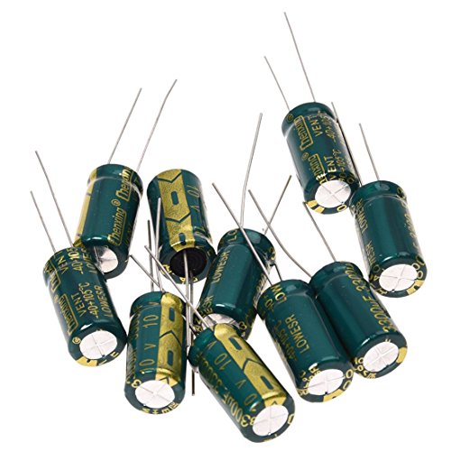 10 Pz Condensatori Elettrolitici Jccon 3300uF 16V Radiali - Nuovi