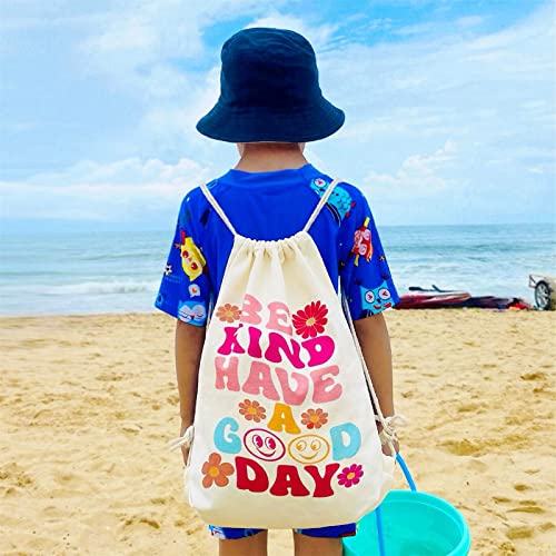 Mositu Drawstring Backpack Aesthetic Drawstring Backpack For Women Drawstring Bag Cotton Canvas Beach Shopping Drawstring Backpack Gym Sport String Bag Travel Sackpack #TOP6